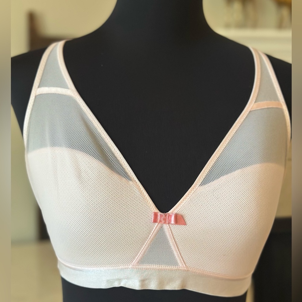 Chantelle Elegant Pink Mesh Bralette
